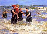 Edward Henry Potthast Canvas Paintings - Making Friends